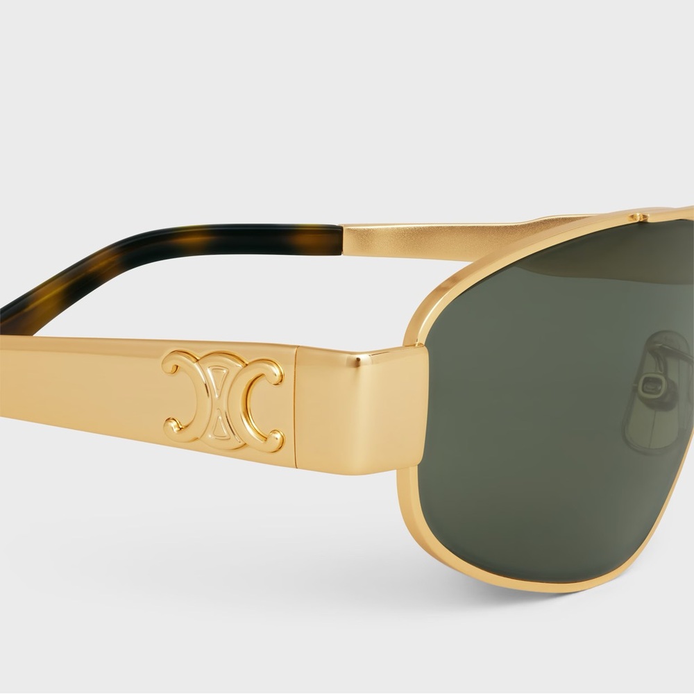 CELINE Triomphe 57mm Pilot Sunglasses - Picture 2 of 16
